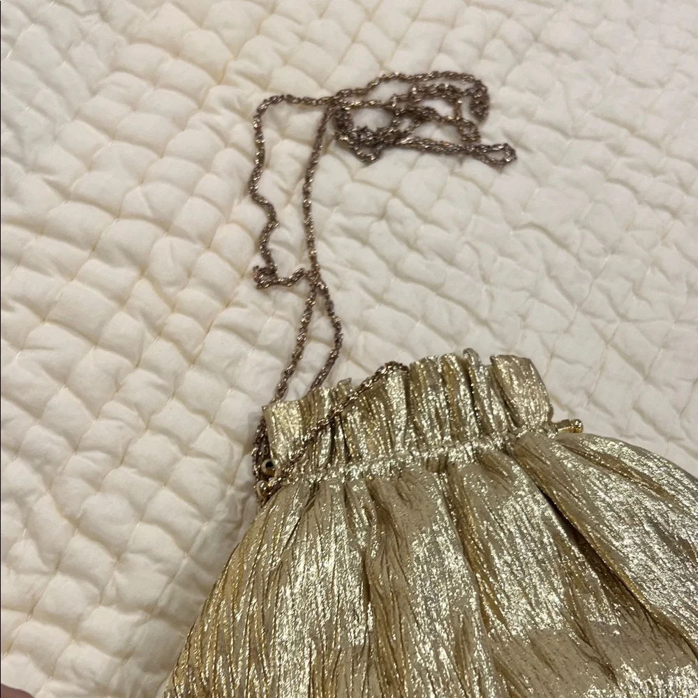 Vintage Gold Textured Evening Clutch - Picture 4 of 13